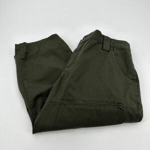 Duluth Trading Co Womens Green Heirloom Garden Utility Capris Size 12 Outdoorsy